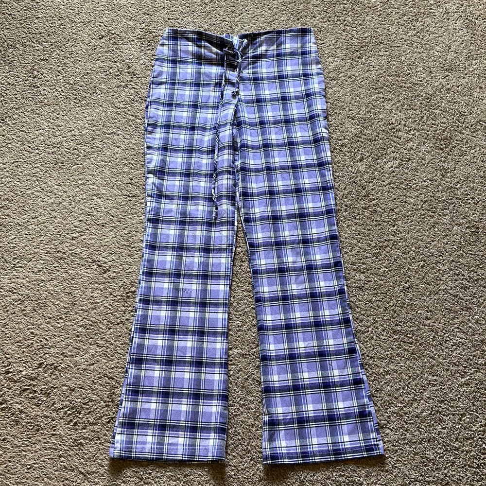 vintage purple plaid pants